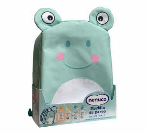 Nenuco Mochila Rana (frog) backpack) with 4 Nenuco products