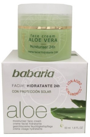 Babaria Crema Facial Hidratante 24h con proteccion solar Aloe Vera (facial cream)