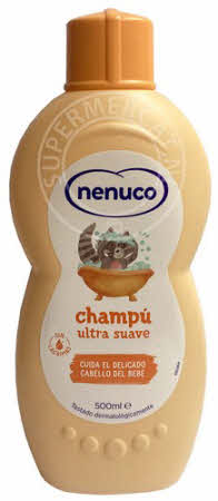 For excellent hair care use Nenuco Champú extra Suave shampoo from Spain