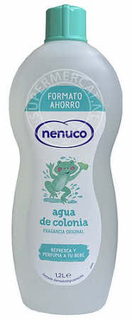 Nenuco Agua de Colonia XXL 1200ml is specially developed for children, pH-neutral, and hypoallergenic