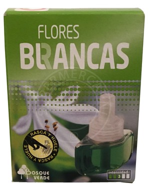 Deze bekende Bosque Verde Flores Blancas Recambio Ambientador Electrico navulling wordt geleverd in de bekende verpakking en is direct vanuit voorraad leverbaar