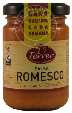 Ferrer Salsa Romesco Saus uit Spanje heeft een authentieke smaak en brengt de smaak van Spanje heel dichtbij, proef het zelf en ontdek deze heerlijke saus