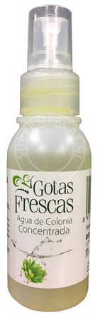 Deze compacte flacon met Gotas Frescas Agua de Colonia 80ml Concentrada is voorzien van een verstuiver voor maximaal gemak