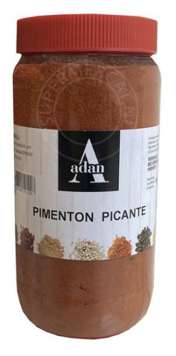 Adan Pimenton Picante wordt geleverd in deze extra grote pot van 500 gram