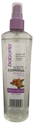 Babaria Aceite Corporal Almendras Dulces Body Oil is een zachte en verzorgende olie met de kenmerkende Spaanse geur
