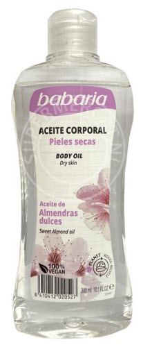 Babaria Aceite Corporal Almendras Dulces body oil / olie 300ml zorgt voor een beschermende laag en een zijdezachte huid tegelijk