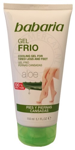 Babaria Gel Frio Aloe Vera voetcrème uit Spanje voor een snel effect dankzij de speciale samenstelling met onder andere Aloe Vera