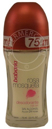 Babaria Rosa Mosqueta Desodorante Roll On deodorant is samengesteld met exclusieve ingredienten waaronder rozenbottel