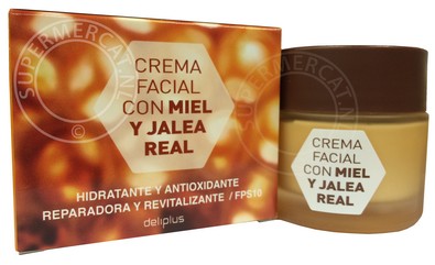 Deliplus Crema Facial con Miel y Jalea Real FPS10 is een Spaanse dagcrème voor een goede verzorging van de huid en wordt direct vanuit Spanje geleverd voor een aantrekkelijke prijs en dat merk je meteen