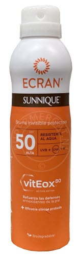 Ecran Sunnique Bruma Invisible Protectora SPF50 zorgt voor een onzichtbare en effectieve bescherming met SPF50