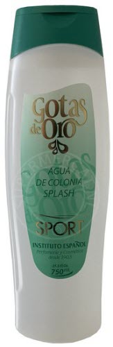 Deze speciale flacon Gotas de Oro Agua de Colonia Sport is doorgaans niet te vinden buiten Spanje, maar uiteraard wel bij Supermercat Spaanse producten