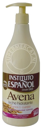 Instituto Espanol Avena Leche Hidratante Bodylotion wordt geleverd in deze handige flacon en komt rechtstreeks uit Spanje