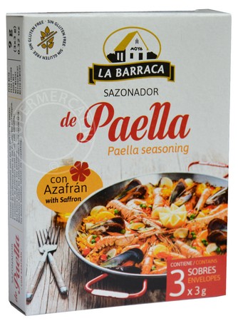 Deze speciale La Barraca Sazonador de Paella con Azafran mix is eenvoudig te gebruiken en heerlijk om te proeven