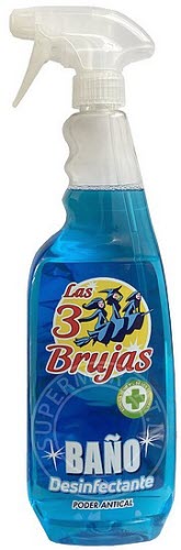 Las 3 Brujas Baño Desinfectante Antical wordt geleverd in een speciale fles met een verstuiver waardoor het gebruiken en aanbrengen een fluitje van een cent is