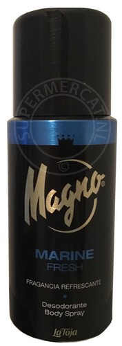 Ontdek de frisse geur en beschermende werking van Magno Marine Fresh Deodorant Spray uit Spanje