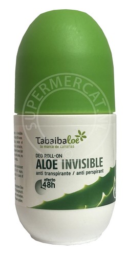 Tabaibaloe Deo Roll-On Aloe Invisible zorgt voor een zachte en goede bescherming tot wel 48 uur lang