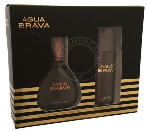 Cadeau tip uit Spanje, deze speciale box met Puig Agua Brava Eau de Cologne en deodorant spray kan je eenvoudig bestellen bij Supermercat