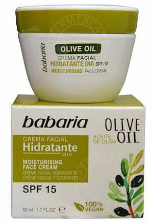 Voor een goede verzorging van het gezicht gebruik je Babaria Crema Facial Hidratante Aceite de Oliva SPF-15 uit Spanje, een verzorgende , beschermende en hydraterende creme