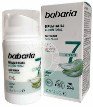 Babaria Serum 7 Efectos Aloe Vera 50ml is een speciale Spaanse gezichtcreme en biedt 7 effecten