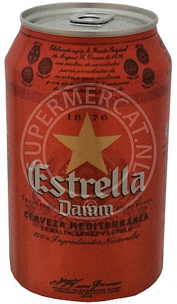 Estrella Damm Cerveza 0,33 liter (Bier)