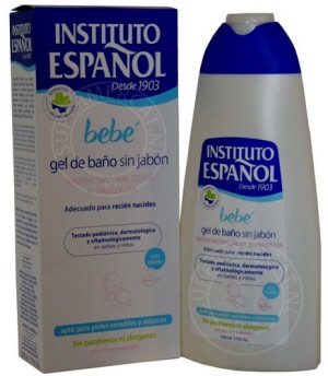 Instituto Espanol Bebe Gel de Bano sin Jabon Bad & Douchege is zeepvrij en bevat dus geen zeep