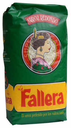 Dit grote pak met La Fallera Arroz Redondo Spaanse rijst wordt veel gebruikt voor het bereiden van paella