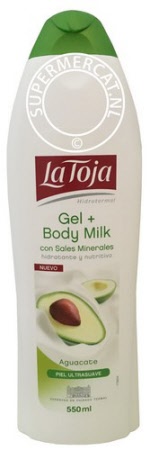 La Toja Gel + Body Milk con Sales Minerales Aguacate is een bad & douchegel met bodymilk uit Spanje