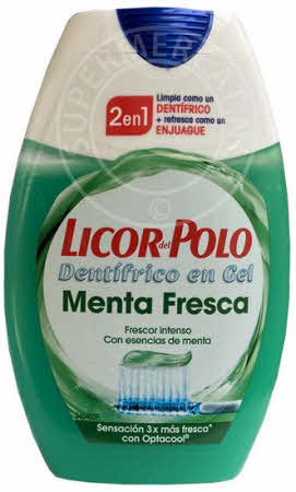 Maximale frisheid met de smaak van mint met deze Spaanse Licor de Polo 2 en 1 Menta Fresca tandpasta