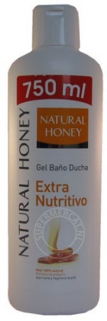 Natural Honey Gel Bano Ducha Extra Nutritivo (Bad en Douchegel)