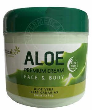 Tabaibaloe Face & Body Premium Cream wordt geleverd in deze speciale pot en heeft een intensief verzorgende effect op de huid dankzij de speciale samenstelling het Aloe Vera uit de Canarische Eilanden