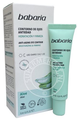 The exclusive formula of Babaria Contorno de Ojos Aloe Vera from Spain is known all over the world