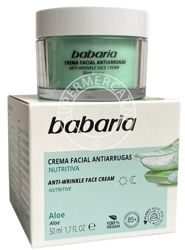 Babaria Facial Antiarrugas is a Spanish facial anti-wrinkle cream and includes Hialuronic Acid
