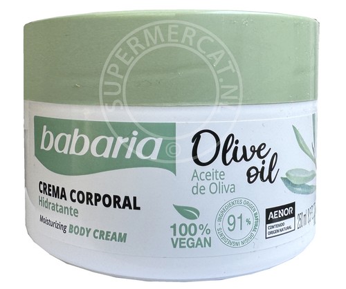 Babaria Crema Corporal Hidratante Olive Oil Body Cream with Aceite de Oliva is a known cream in Spain and very effective