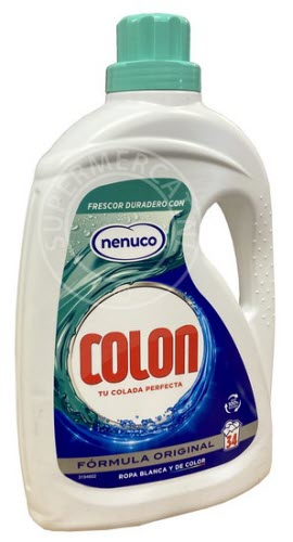 This special Nenuco Colon Liquid Detergent comes straight from Spain for a very affordable price at Supermercat Spanish products - Thanks to the concentrated formula the results are amazing and your laundry becomes clean and gets a lovely scent