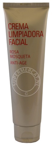Deliplus Crema Limpiadora Facial Rosa Mosqueta Anti-Age is an advanced Spanish cleansing cream with rose hip oil and vitamin E