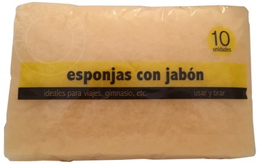 Deliplus Esponjas con Jabon 10 unidades Jabonitas Jalsosa are being sold in a pack of 10 each, easy to carry and lovely to use