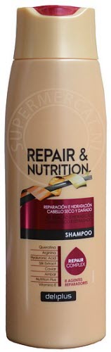 Now you can easily order Deliplus Shampoo Repair & Nutrition Cabello Seco y Dañado at Supermercat and enjoy this amazing Spanish shampoo