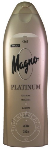 Magno Platinum Gel de Ducha bath & shower gel with an amazing fragrance, experience the scent of wood with a hint of ginger, amber and sea notes