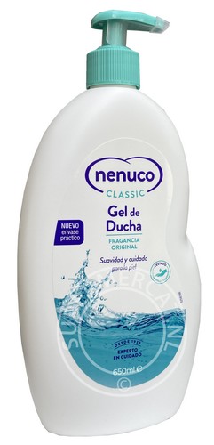 Nenuco Classic Gel de Ducha Fragancia Original 750ml Bath & Shower Ge is normally not easy to find outside Spain, but this bottle can easy be ordered at Supermercat and is delivered from stock within only a few days at Supermercat Online