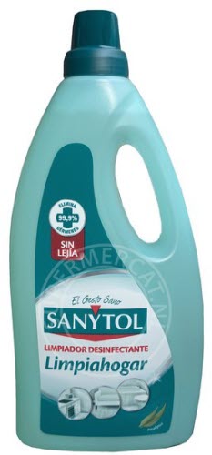 Limpiador desinfectante sanytol limpiahogar multisuperficies bote de 1200 ml