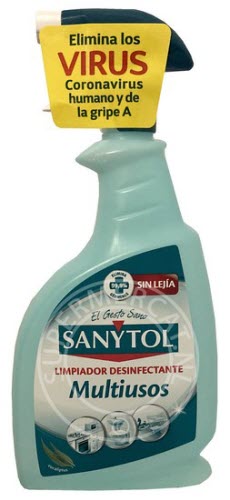 Sanytol Limpiador Spray Multiusos Sin Lejía 750ml