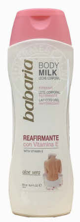 Babaria Body Milk Reafirmante comes in a handy bottle for an amazing price at Supermercat Online