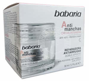 Babaria Crema Intensiva Anti Manchas night cream comes straight from Spain