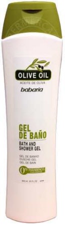 Babaria Gel de Bano Hidratante Olive Oil 600ml bath & shower gel nourishes and protects your skin
