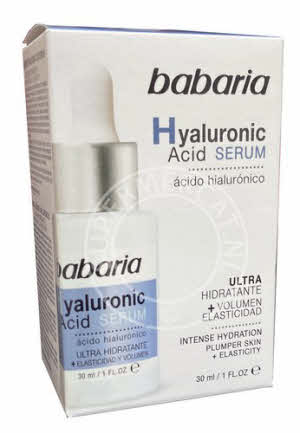 Babaria Serum Acido Hyalurónico is a moisturizing hyaluronic acid serum and improves skin volume and elasticity