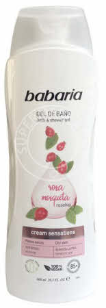 Babaria Rosa Mosqueta Gel de Bano Nutritivo bath & shower gel supports a good hydratation of the skin and is gently perfumed with a Spanish scent