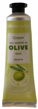 Deliplus Crema de Manos con Aceite de Oliva Hand Cream comes in this handy tube and is easy to use