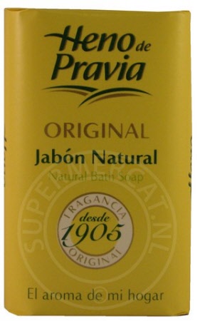 This lovely Heno de Pravia soap provides personal hygiene and skin care at the same time