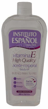 Instituto Espanol Aceite Corporal Vitamina E body oil provides an intense hydration of the skin