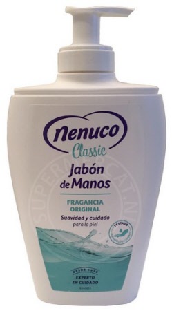 Nenuco Classic Jabon de Manos Fragancia Original 240ml Hand Soap comes in this handy botlle with a dispenser